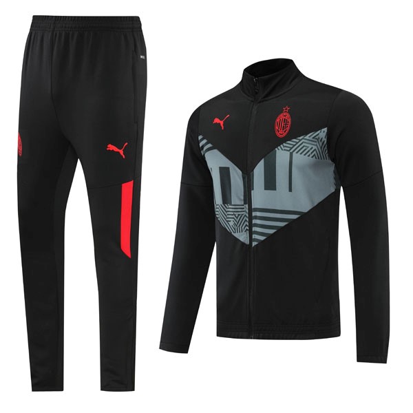 Trainingsanzug AC Milan 2022-2023 Schwarz Grau